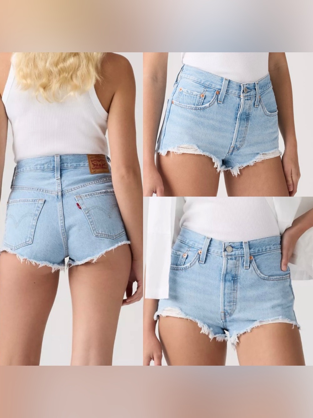 Levi's 501 Original Fit Women’s Micro Shorts, Size 26